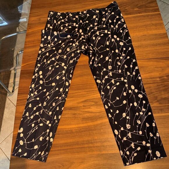 Pant, Club Monaco, pull on, straight leg, regular rise, sz 10, EUC, navy/white - Picture 10 of 16